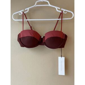 Veronica Beard Dyer Top in Rose Brown Women's Size Medium